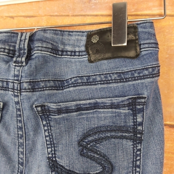 📣2/40$📣 Silver Sienna Fluid High Capri jeans size 27 - Picture 6 of 9